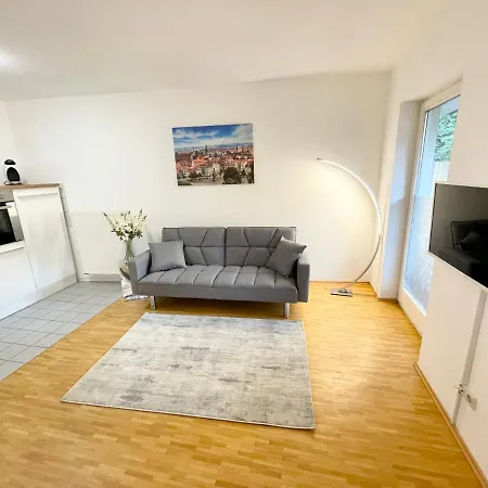 Apartment Blickfang: Modern In Erfurt's Old Town With Balcony *