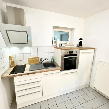 Apartment Blickfang: Modern In Erfurt's Old Town With Balcony