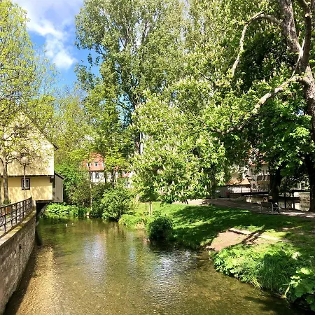 Apartment Blickfang: Modern In Erfurt's Old Town With Balcony Erfurt