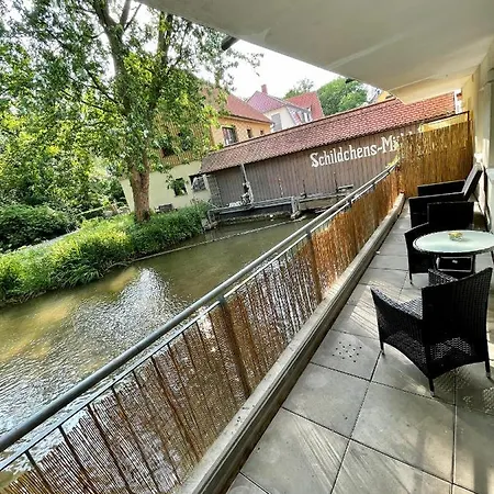 Blickfang: Modern In Erfurt's Old Town With Balcony Apartment
