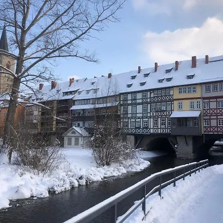 Apartment Blickfang: Modern In Erfurt's Old Town With Balcony
