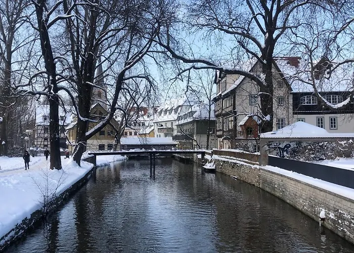 Blickfang - Modernes Direkt In Der Altstadt Von Mit Balkon - Lage Und Aussicht Appartamento Erfurt